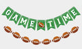 VILIFEVER 2-Piece Game Time Banner & Football Garland | Indoor/Outdoor Football Party Decor