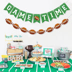 VILIFEVER 2-Piece Game Time Banner & Football Garland | Indoor/Outdoor Football Party Decor