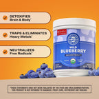 Vimergy Brain Body Protect – Wild Blueberry Powder with Horsetail & Bamboo Silica (250g, Organic, Vegan)