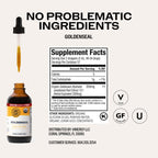 Vimergy USDA Organic Goldenseal Tincture – 115 mL, 57 Servings, Alcohol-Free