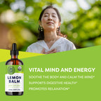 Vimergy Lemon Balm Tincture – USDA Organic, Alcohol-Free, 115 mL | Tea-Ready