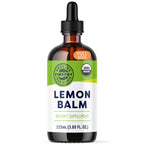 Vimergy Lemon Balm Tincture – USDA Organic, Alcohol-Free, 115 mL | Tea-Ready