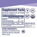 Vimergy Organic Zinc Drops – 7.5 mg Liquid Zinc for Immune Support