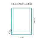 Vimvins 3 Gallon Glass Fish Tank – Small Desktop Aquarium for Betta, Shrimp & Plants