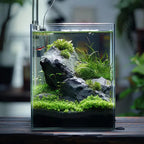Vimvins 3 Gallon Glass Fish Tank – Small Desktop Aquarium for Betta, Shrimp & Plants