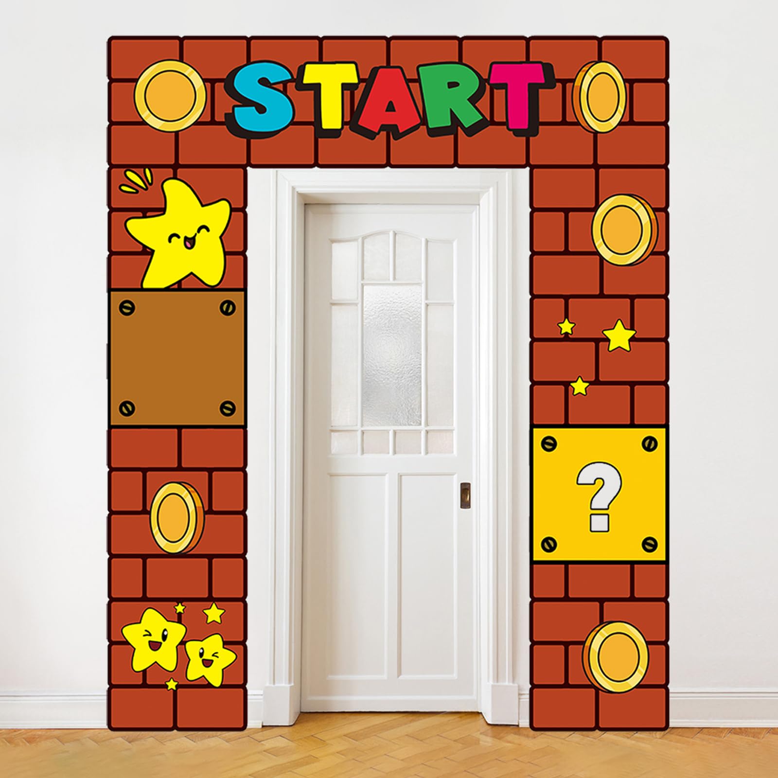 Virosera Super Brother Birthday Backdrop Banner – 220x180 cm Fabric Photo Booth Decor