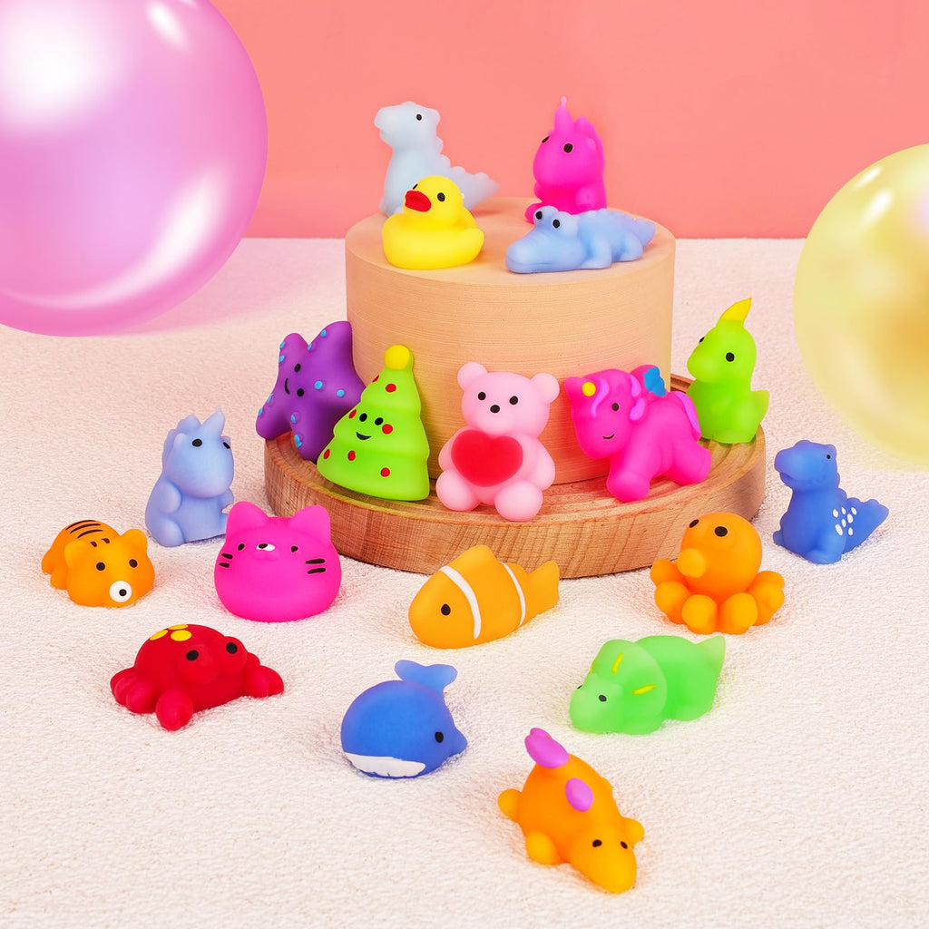 VISCOO 120 Pack Squishy Toys – Kids Party Favors & Classroom Prizes