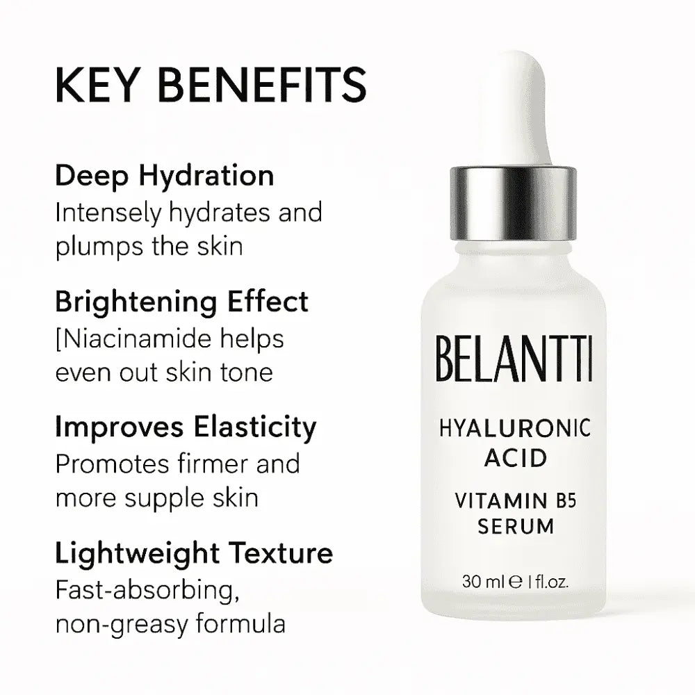 Belantti Hyaluronic Acid + Vitamin B5 Hydrating Face Serum 30ml