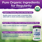 Vital Fiber Pulver - Bio unlösliche & lösliche Ballaststoffe | Vital Planet 220 g