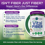 Vital Fiber Pulver - Bio unlösliche & lösliche Ballaststoffe | Vital Planet 220 g
