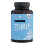 Vitamin B Complex Tablets, 100% RDA, Suitable for Vegetarians & Vegans
