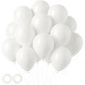Voircoloria 105pcs White Balloons, 12inch Party Balloons for Birthday, Baby Shower, Graduation, Wedding