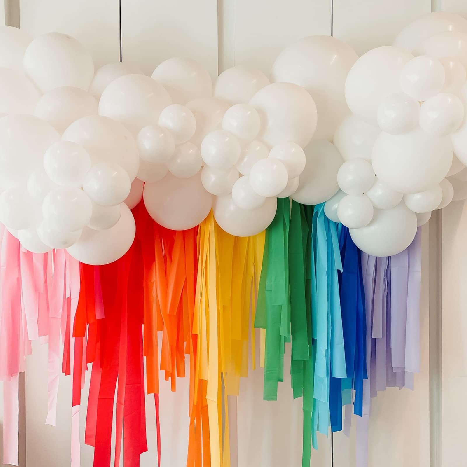 Voircoloria 105pcs White Balloons, 12inch Party Balloons for Birthday, Baby Shower, Graduation, Wedding