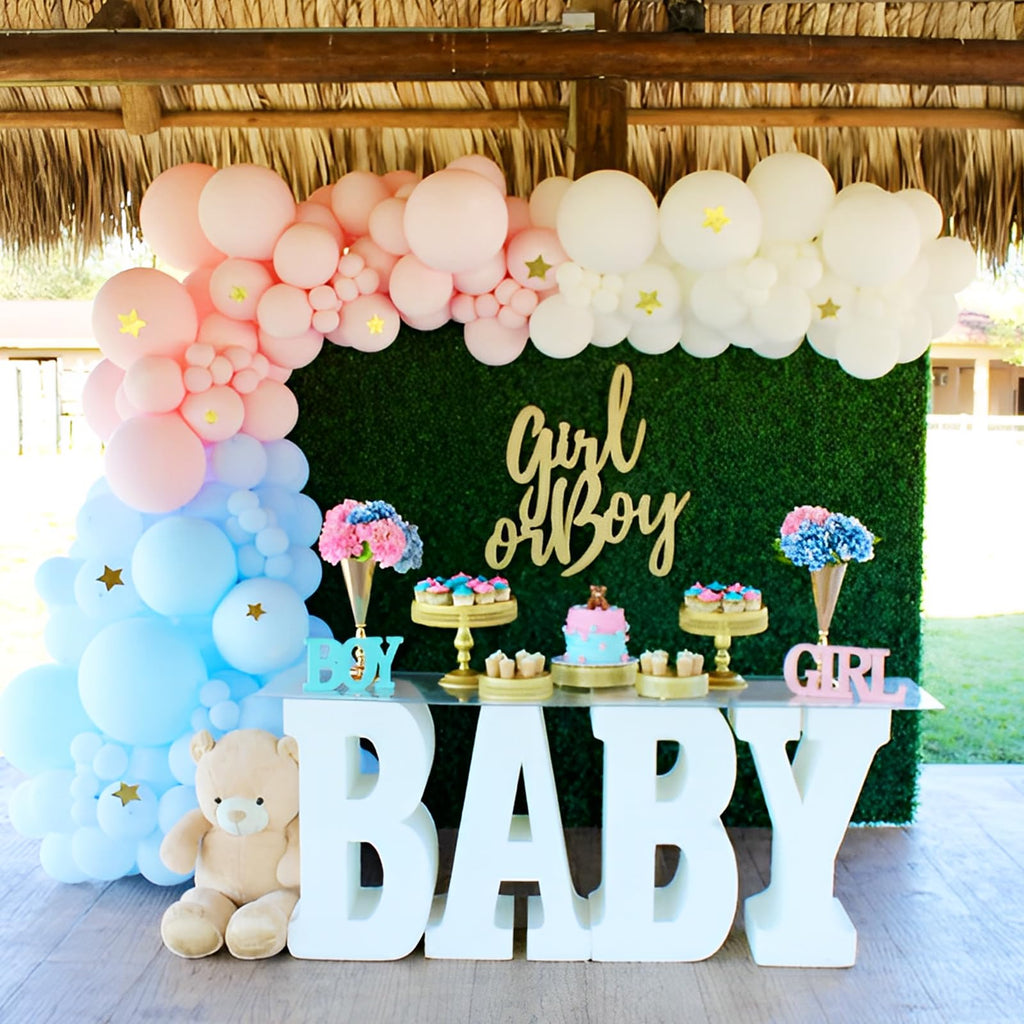 Voircoloria Light Blue Balloons — 66-Pack, 12in Baby Blue Latex Party Balloons for Baby Showers & Birthdays