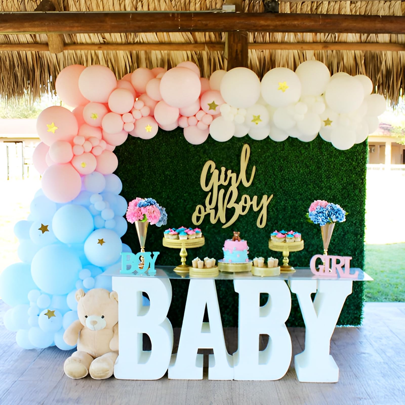 Voircoloria Light Blue Balloons — 66-Pack, 12in Baby Blue Latex Party Balloons for Baby Showers & Birthdays