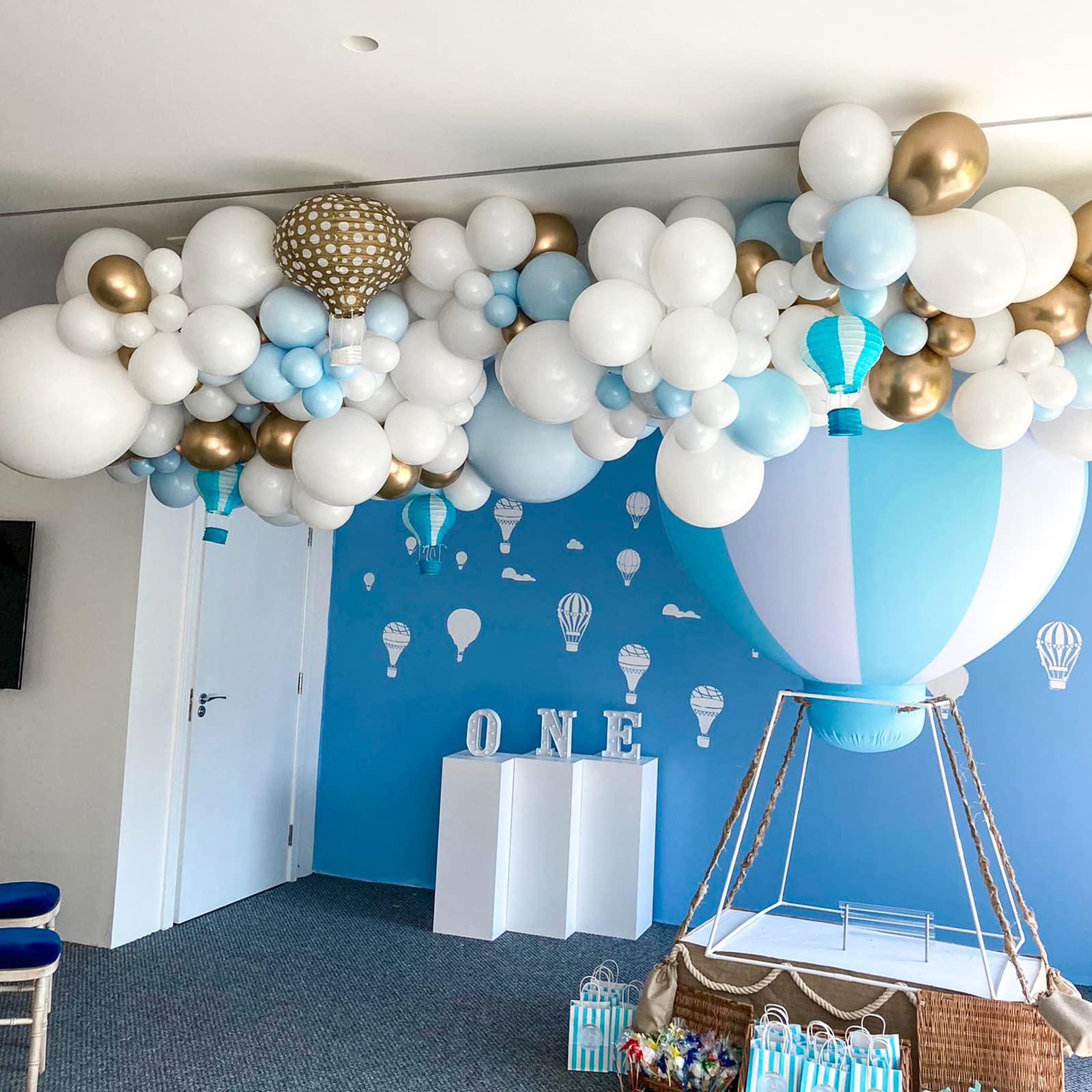 Voircoloria 105pcs White Balloons, 12inch Party Balloons for Birthday, Baby Shower, Graduation, Wedding