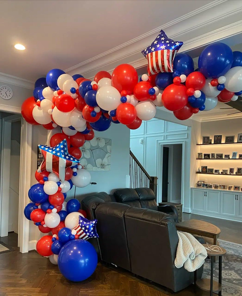 Voircoloria 130pcs Red White Blue Balloons Set – 5/10/12/18in Party Decor