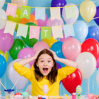 Voircoloria 105pcs Rainbow Balloons – 12inch Latex Party Kit