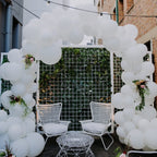 Voircoloria 130pcs White Latex Balloons — 5 Sizes for Parties (18in, 12in, 10in, 5in)