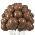 Voircoloria 110pcs Brown Latex Balloons 12inch – Graduation, Wedding & Birthday Decor
