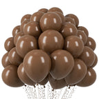 Voircoloria 110pcs Brown Latex Balloons 12inch – Graduation, Wedding & Birthday Decor
