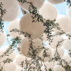 Voircoloria 105pcs White Balloons, 12inch Party Balloons for Birthday, Baby Shower, Graduation, Wedding