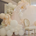 Voircoloria 105pcs Ivory Balloons – Premium Matte Latex for All Celebrations