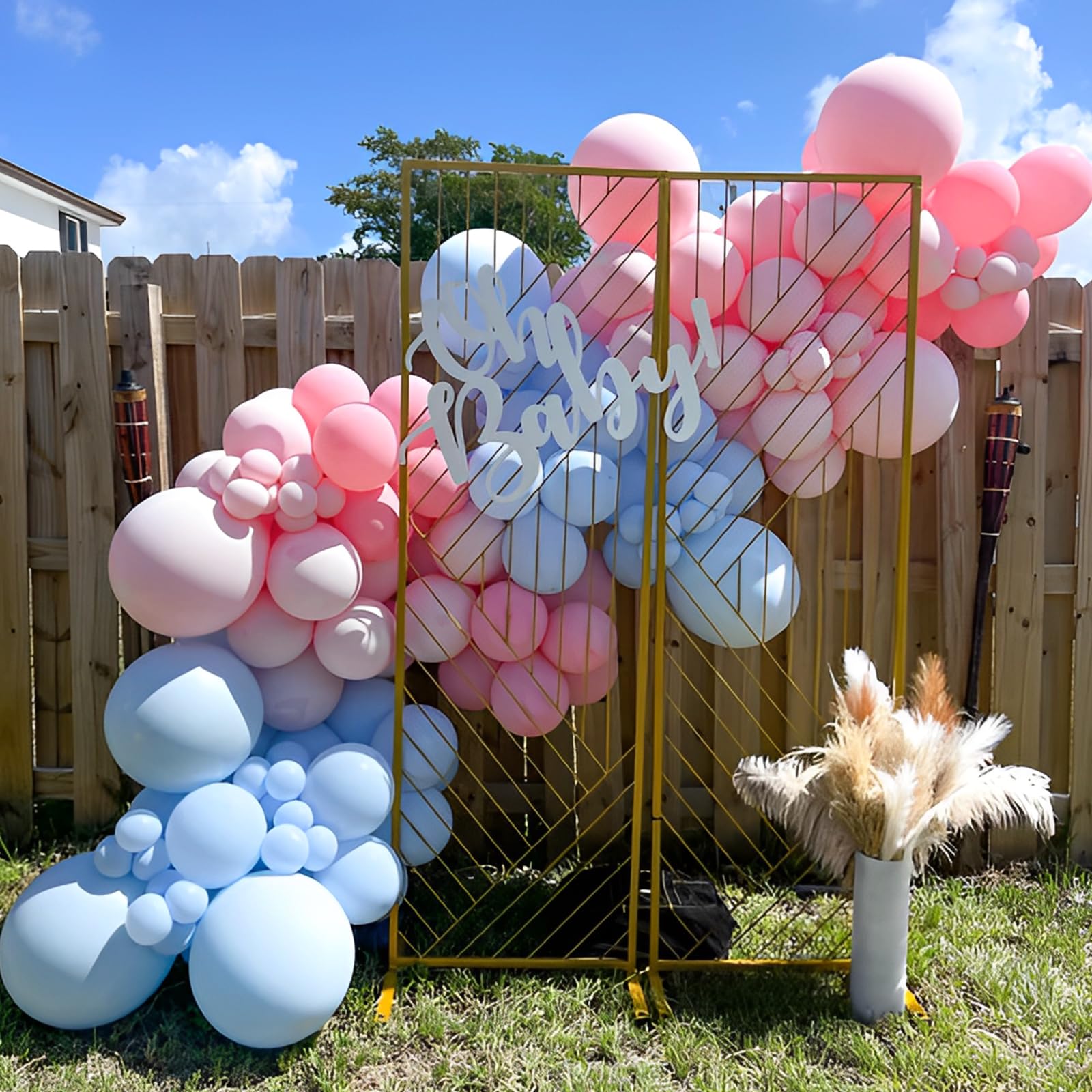 Voircoloria Light Blue Balloons — 66-Pack, 12in Baby Blue Latex Party Balloons for Baby Showers & Birthdays