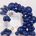 Voircoloria 130pcs Navy Blue Balloons Set – 5-inch, 10-inch, 12-inch, 18-inch for Parties