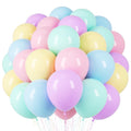 Voircoloria Pastel Balloons 66-Pack, 12" Macaron Latex Party Balloons for Graduation, Weddings & More