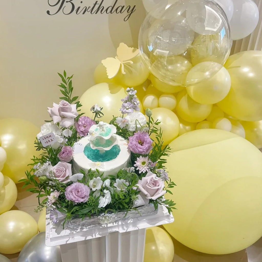 Voircoloria 130pcs Pastel Yellow Balloons – 5 Sizes Balloon Garland Arch Kit for Parties