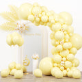 Voircoloria 130pcs Pastel Yellow Balloons – 5 Sizes Balloon Garland Arch Kit for Parties