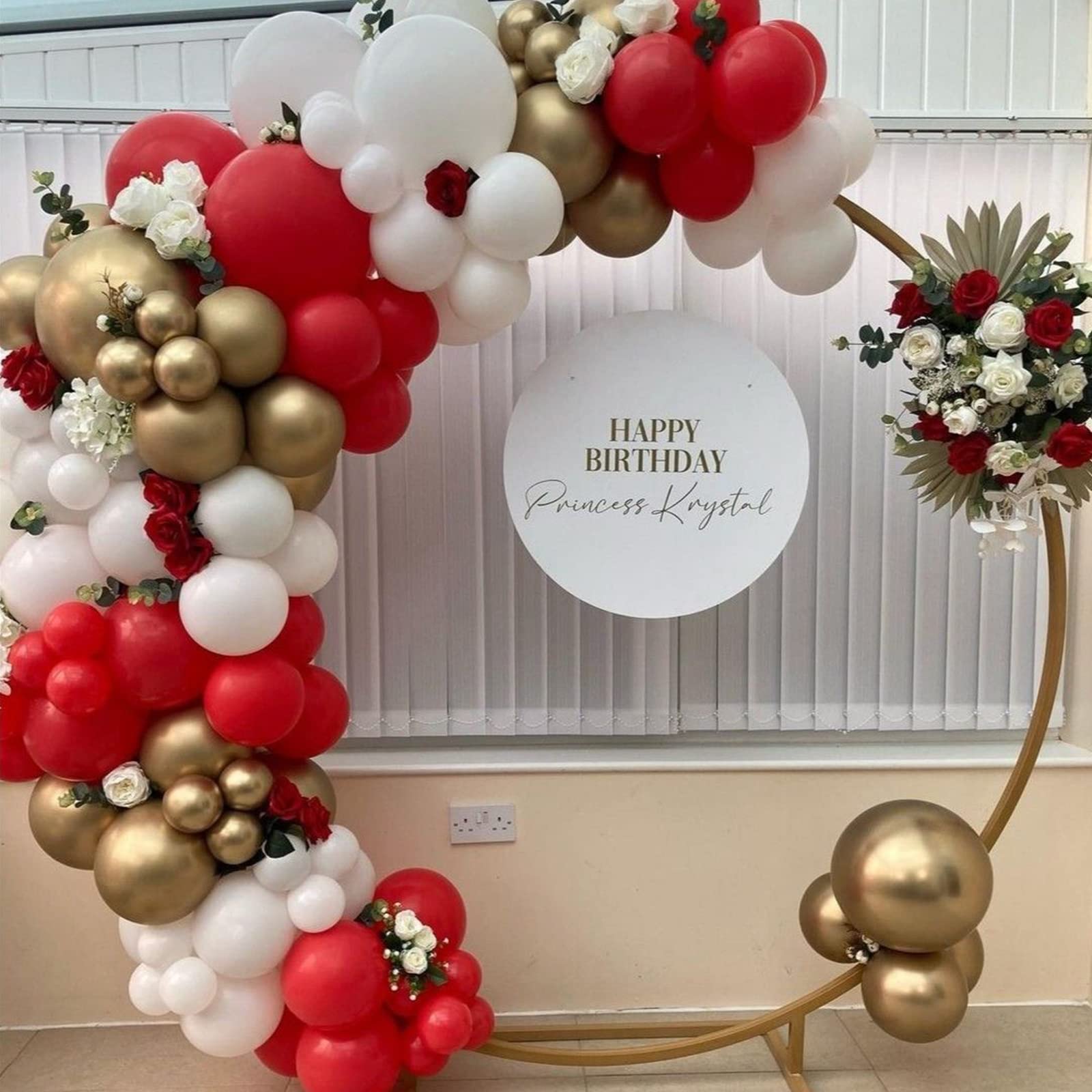 Voircoloria 130pcs Red Balloons – Mixed Sizes for Valentine’s Day, Parties & Celebrations