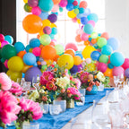 Voircoloria 105pcs Rainbow Balloons – 12inch Latex Party Kit
