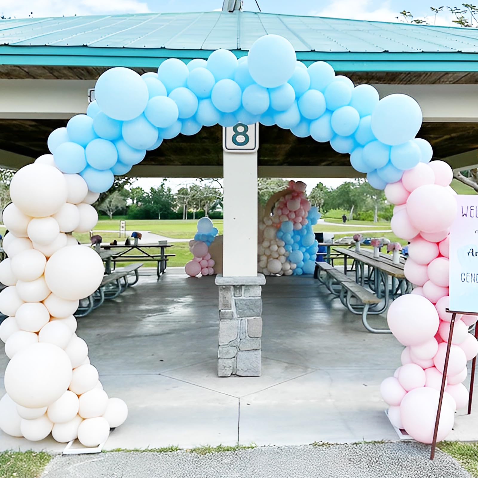 Voircoloria Light Blue Balloons — 66-Pack, 12in Baby Blue Latex Party Balloons for Baby Showers & Birthdays