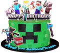 V TOWER 10 Pcs Video Game Cake Topper – Pixel Styled Gamer Cupcake Toppers for Birthdays & Themed Parties