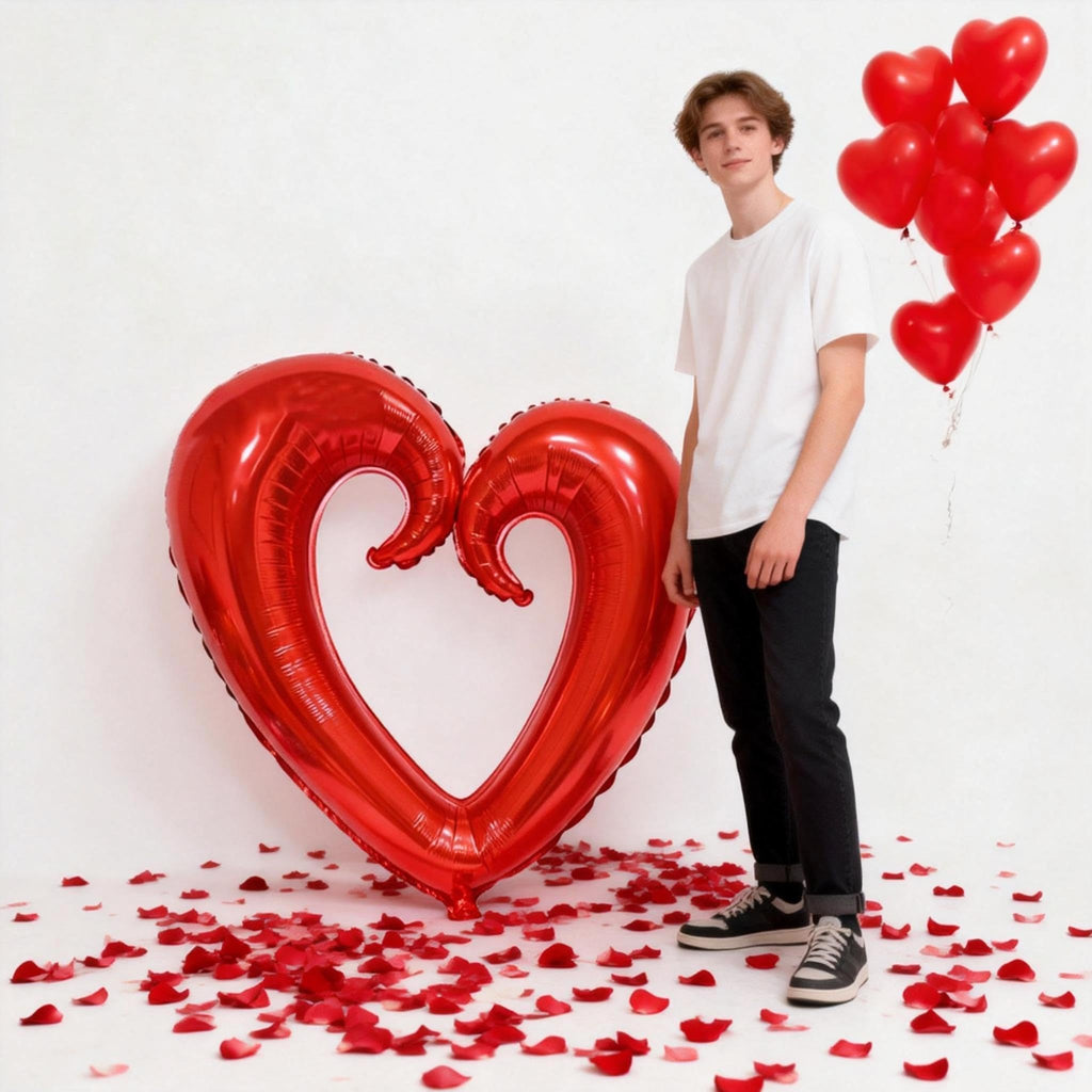 Vurxanqo Happy Anniversary Decorations Kit – Romantic Balloons & Sign Banner