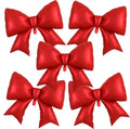 Vuzvuv 5Pcs 38-Inch Giant Red Bow Balloons – Party Decor for Birthdays, Weddings & Gender Reveals