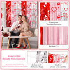 Vynium 111 Pcs Happy Galentines Day Decorations Kit – Balloons, Banner & Fringe Curtains