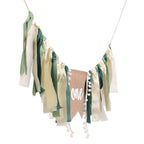 WAUAO Wild One Highchair Banner – Jungle Safari Birthday Decor for Baby Boy (Green)