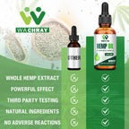 (3 Pack) Hemp Oil Drops – Pain Relief, Skin & Anxiety | 2,000,000 Max Strength, CO2 Extraction, Organic, Vegan