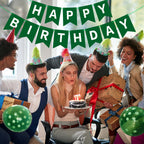 Waenerec Dark Green Happy Birthday Banner – Birthday Garland for Kids, Teens & Adults