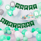 Waenerec Dark Green Happy Birthday Banner – Birthday Garland for Kids, Teens & Adults