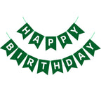 Waenerec Dark Green Happy Birthday Banner – Birthday Garland for Kids, Teens & Adults