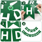 Waenerec Dark Green Happy Birthday Banner – Birthday Garland for Kids, Teens & Adults
