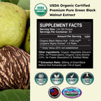 Zenmen Organic Green Black Walnut Hull Tincture – Highly Potent Formula, Antioxidants, 2.32 oz / 60 ml – Vegan – Made in USA