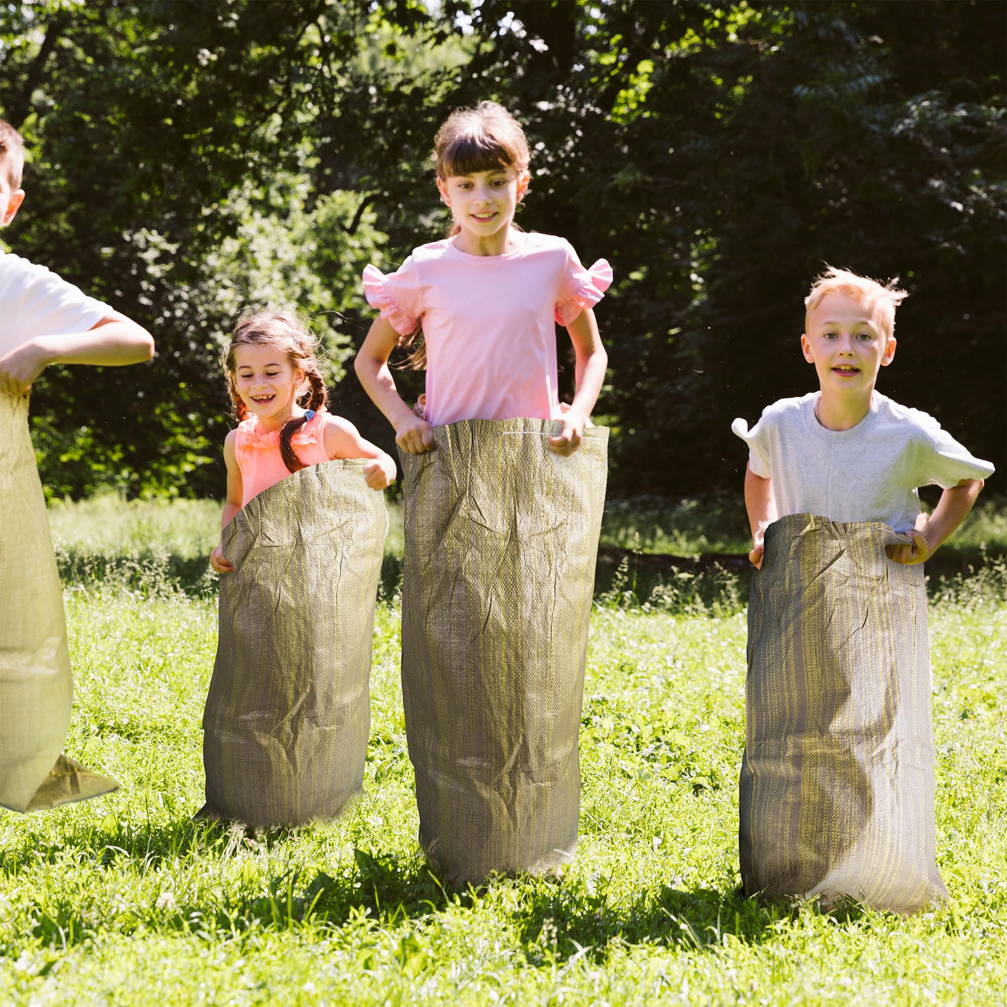 Warmfarm Potato Sack Race Bags (24x40) – 10 Pack Outdoor Lawn Games for Adults & Kids