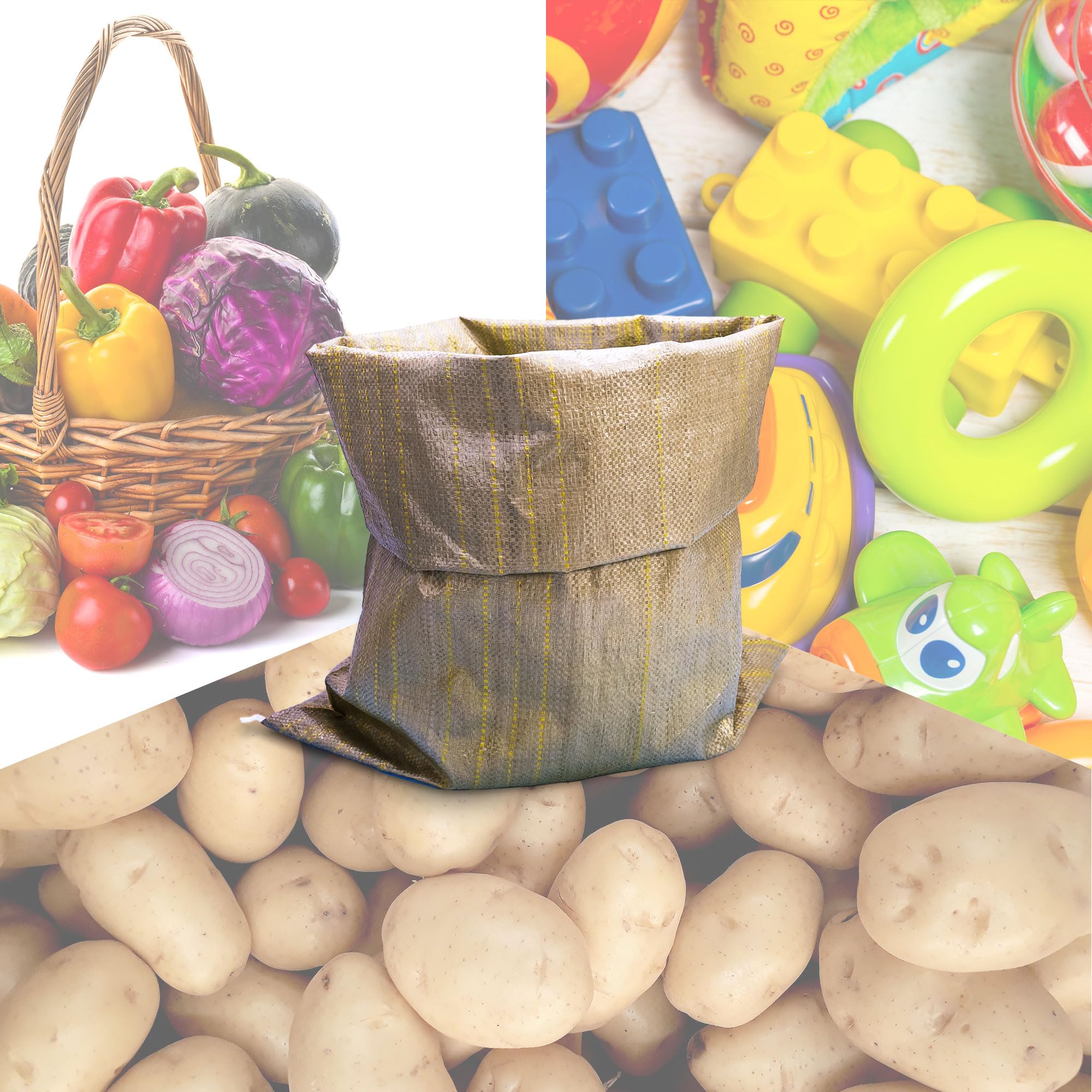 Warmfarm Potato Sack Race Bags (24x40) – 10 Pack Outdoor Lawn Games for Adults & Kids