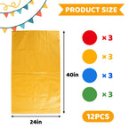Warmfarm 12-Pack Potato Sack Race Bags – Large Outdoor Yard Games for All Ages