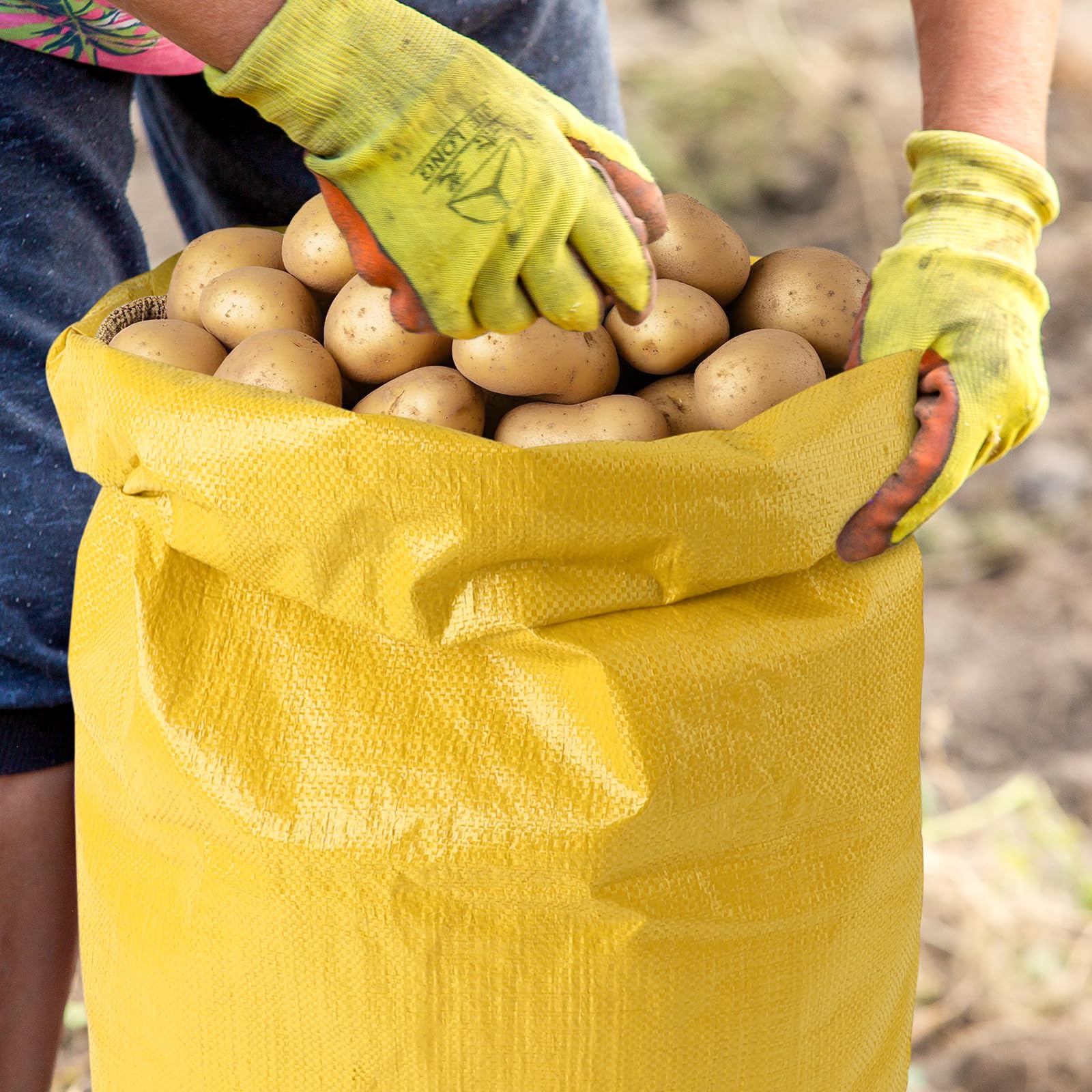 Warmfarm 12-Pack Potato Sack Race Bags – Large Outdoor Yard Games for All Ages